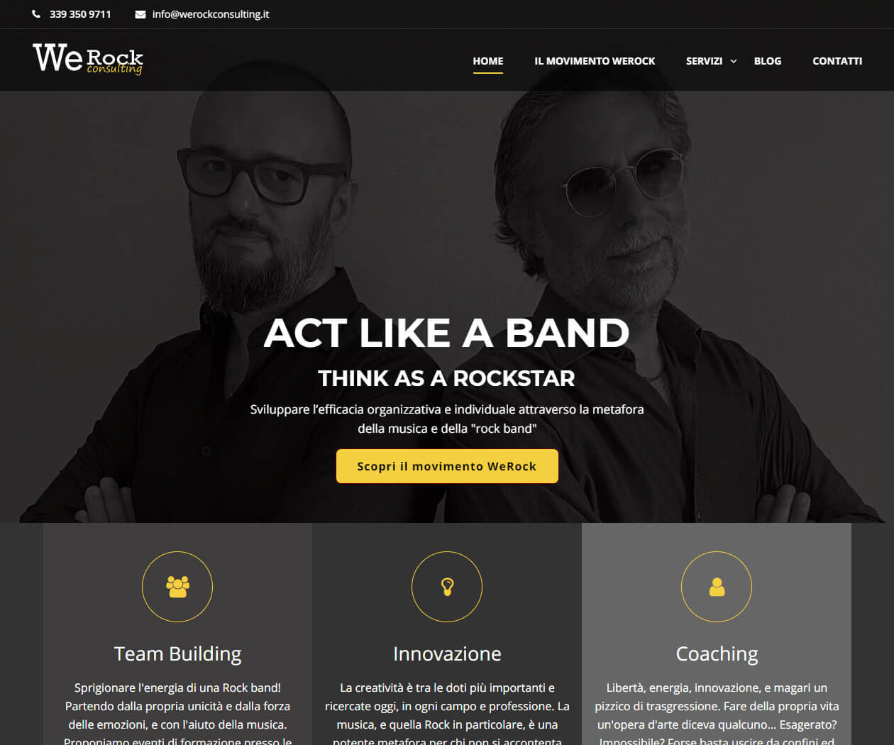 Sito Web We rock Consulting