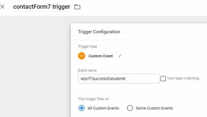 Tracciare Eventi Contactform7 Google Tag Manager 3